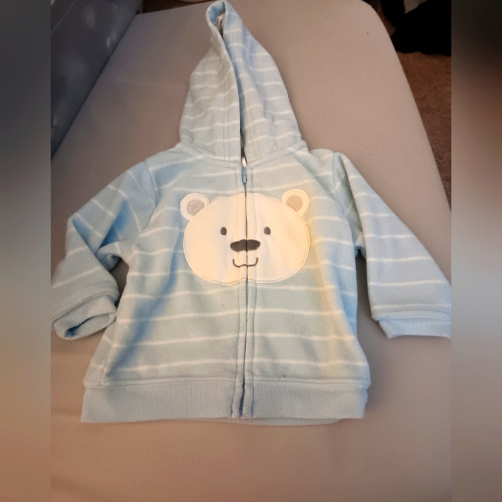 Baby boy size 6 month, Just one You hooded sweatshirt jacket